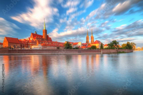 Naklejka na ścianę Wrocław Ostrów Tumski