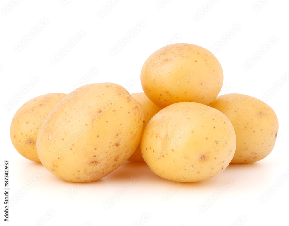 new potato tuber isolated on white background cutout new potato tuber isolated on white background cutout