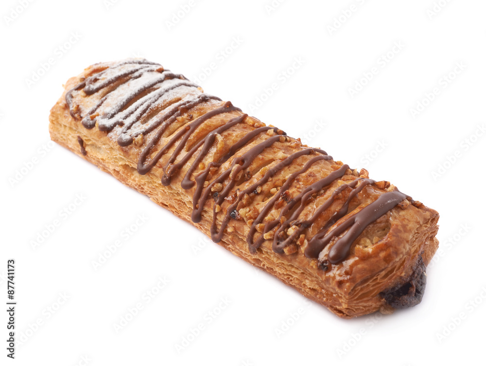 Sweet bread bun pastry isolated Sweet bread bun pastry isolated