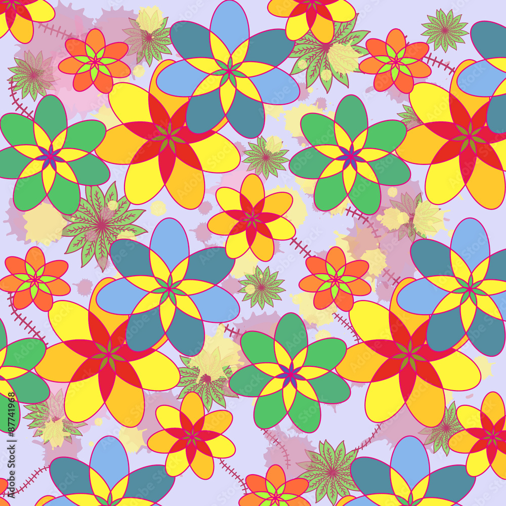 Fototapeta premium Pattern with flowers