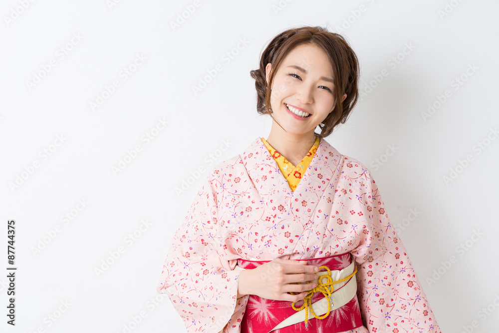 着物を着た女性 着物を着た女性