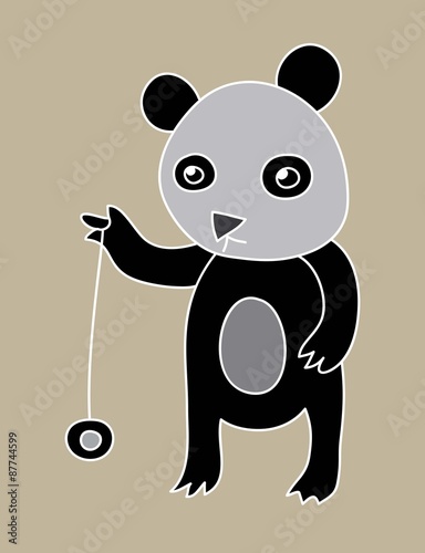 Fototapeta Naklejka Na Ścianę i Meble -  Cute Panda, art vector design