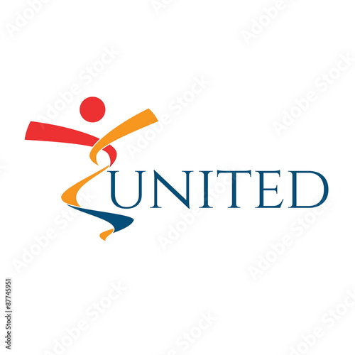 Illustration concept of abstract icon people. Vector