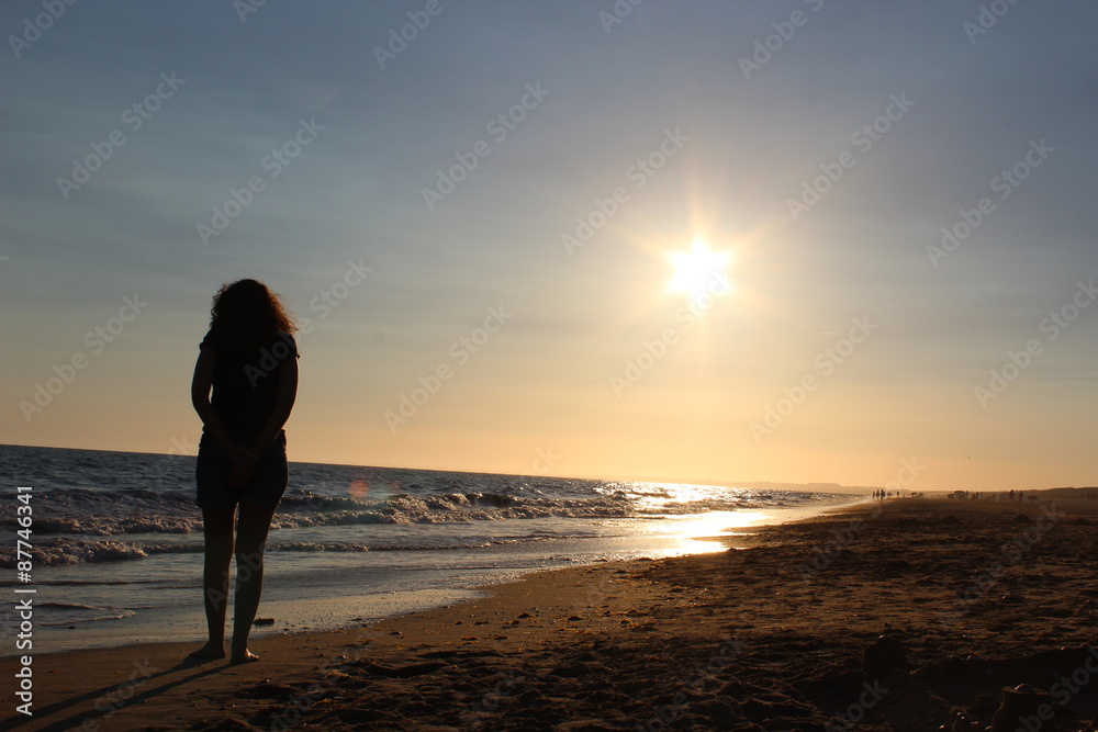 sunset in beach