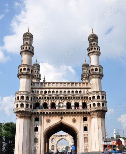 Fotografia Charminar in Hyderabad, India.