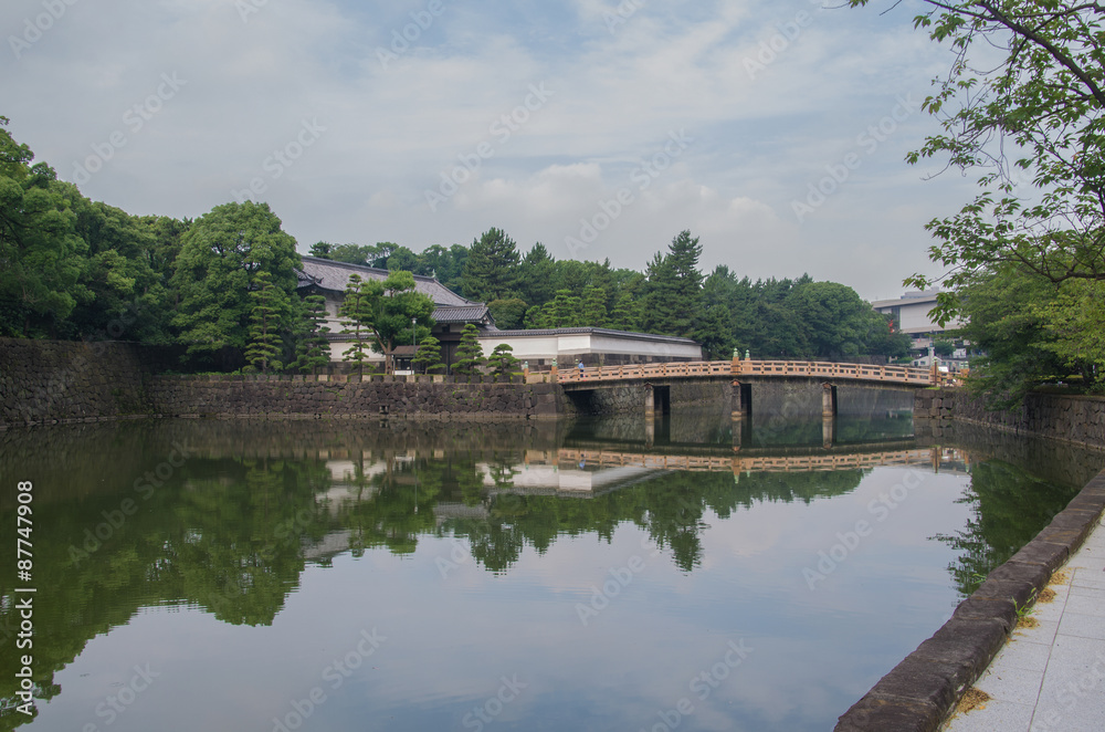 皇居、平川門橋と平川門