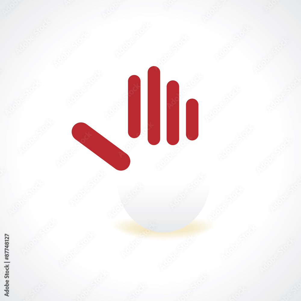 Obraz premium hand teamwork vector illustration 