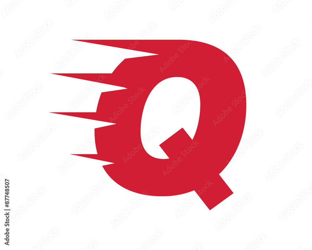 moving logo letter q moving logo letter q