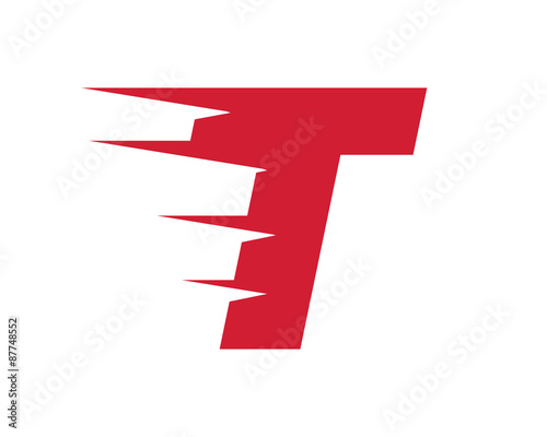 moving logo letter t