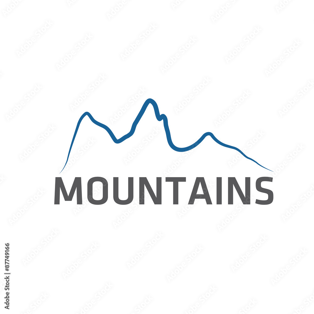 mountains abstract illustration mountains abstract illustration