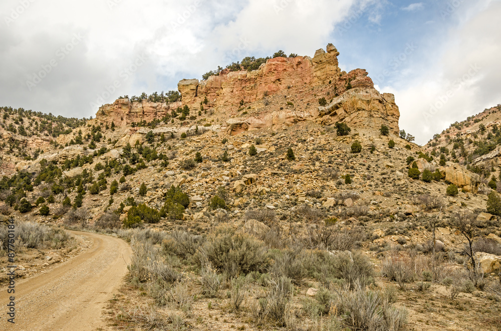Dirt Road to Spring Canyon in Castle Country in Utah
