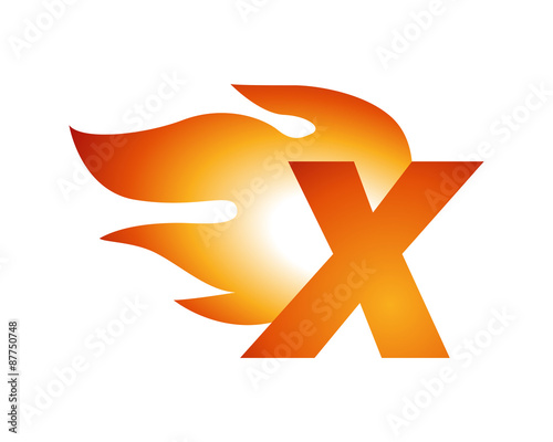 letter rapid fire x logo