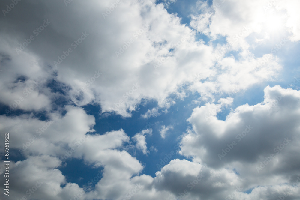 Obraz premium 初夏の青空と雲 