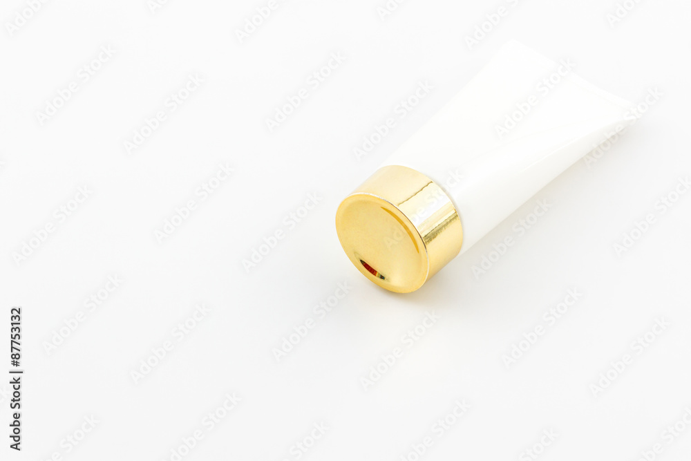 Cosmetics bottle, White Blank packaging tube. Cosmetics bottle, White Blank packaging tube.
