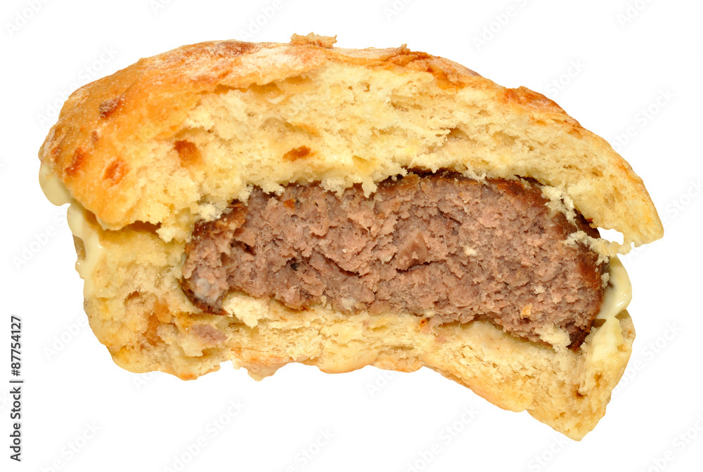 Half Eaten Beef Burger Half Eaten Beef Burger