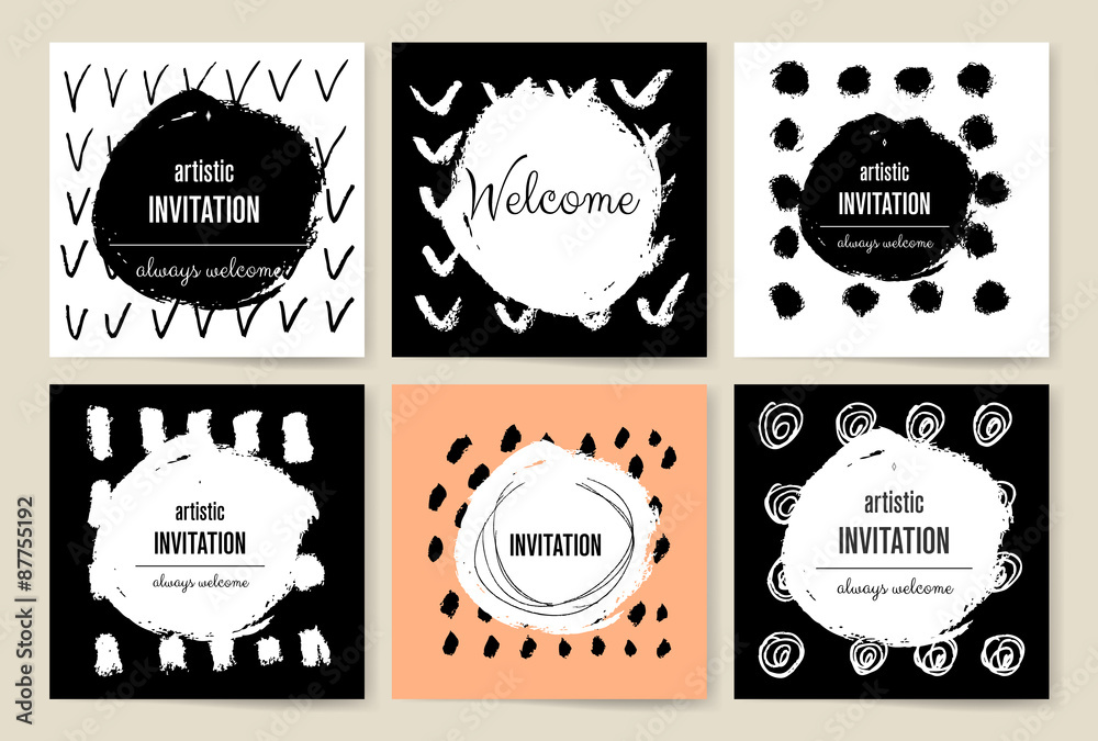 Vector set of grunge brush strokes collection. Vector set of grunge brush strokes collection.