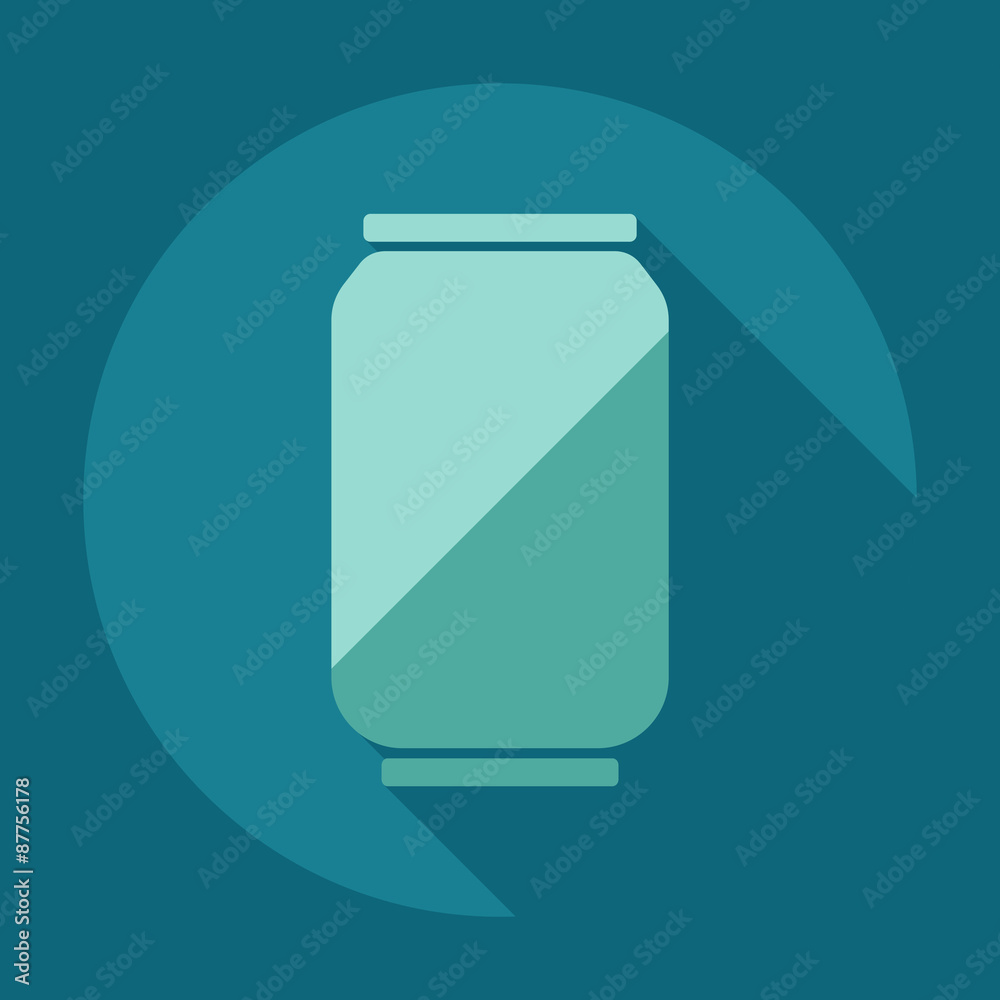 Flat modern design with shadow icons beverage Flat modern design with shadow icons beverage