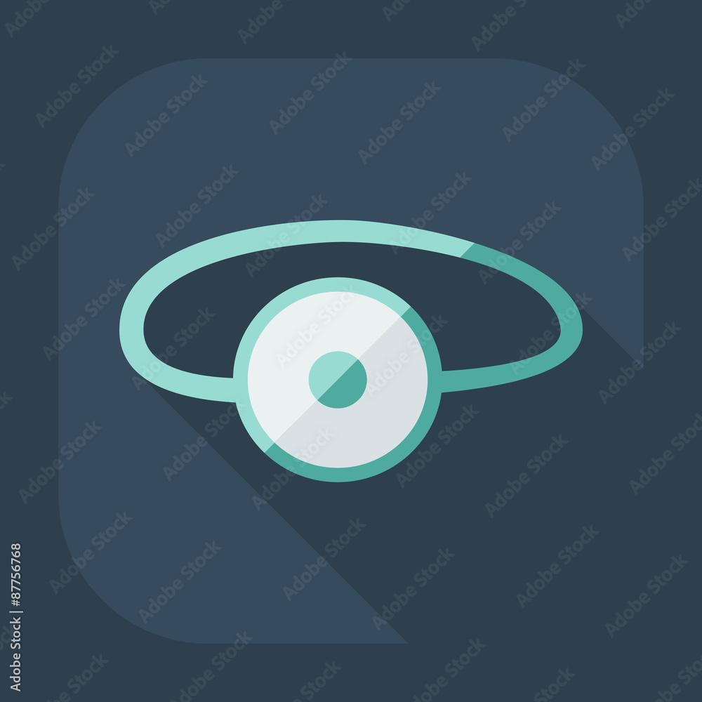 Flat modern design with shadow icon optics Flat modern design with shadow icon optics
