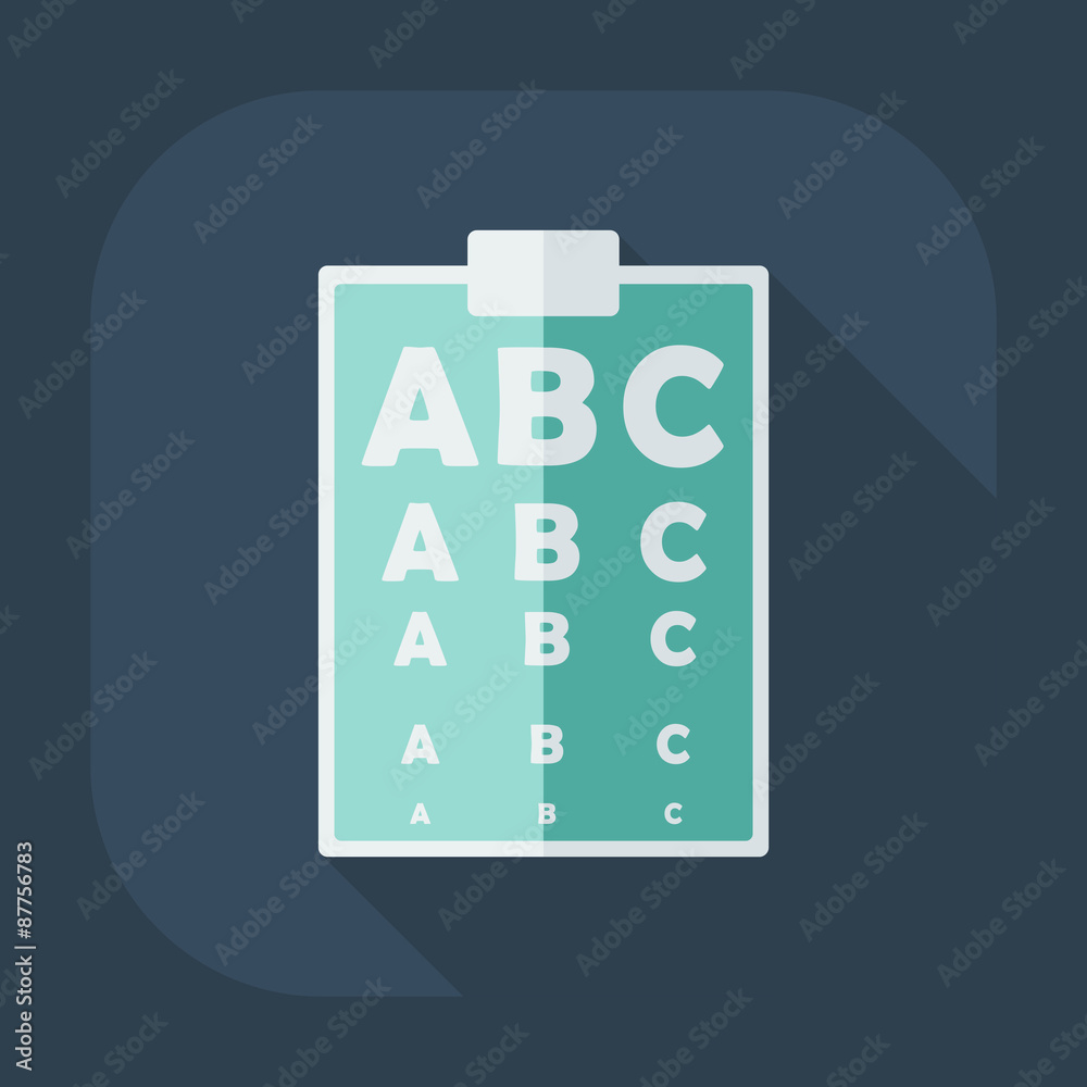 Flat modern design with shadow icon optics Flat modern design with shadow icon optics