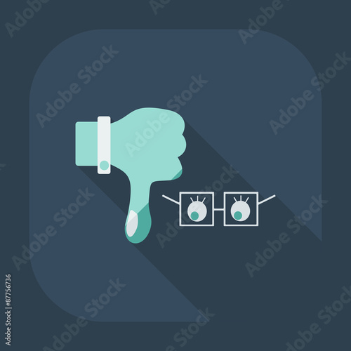 Flat modern design with shadow icon optics