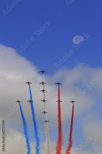 Patrouille de France
Meeting aérien lors du 14 juillet 2015 - Paris, France.