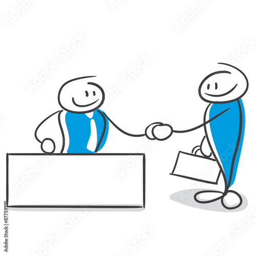 Stick Figure Series Blue