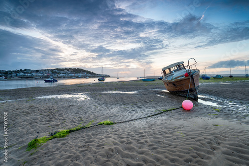 Fsihing Boat on the Beach in Devon photo