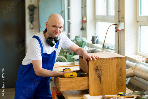 worker in a carpenter's workshop
