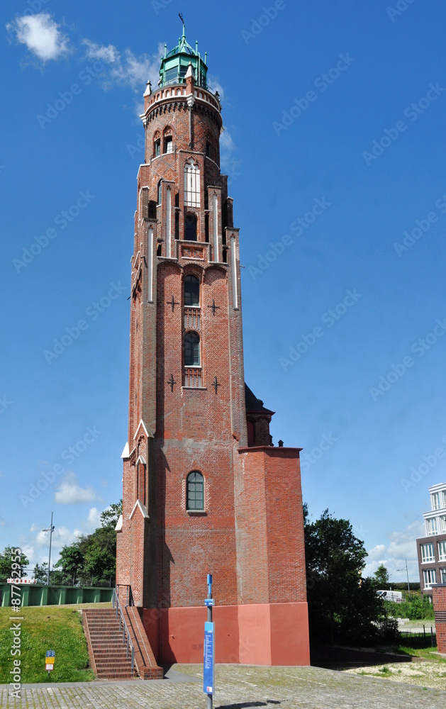 Fototapeta premium Historischer Leuchtturm in Bremerhaven