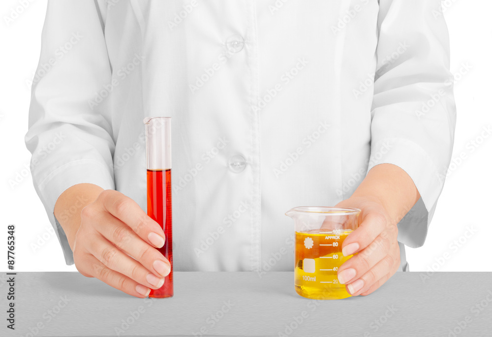 Doctor holding test-tube Doctor holding test-tube