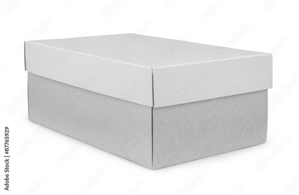 shoe box isolated on white with clipping path shoe box isolated on white with clipping path