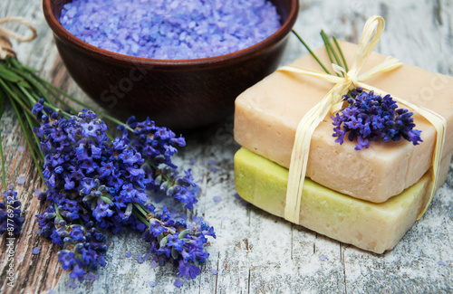 Quadro su tela Lavender spa