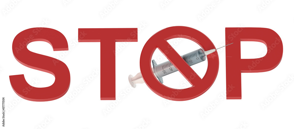 Stop Drugs concept Stop Drugs concept