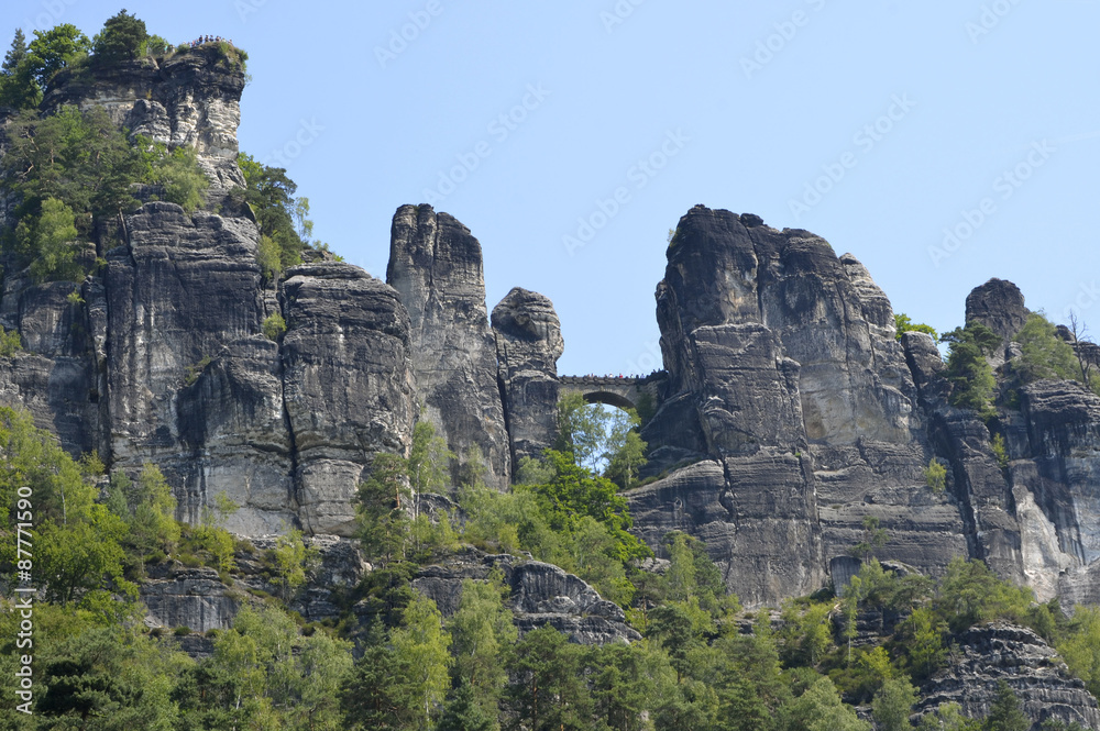 Basteibrücke bei Rathen, Elbsandsteingebirge