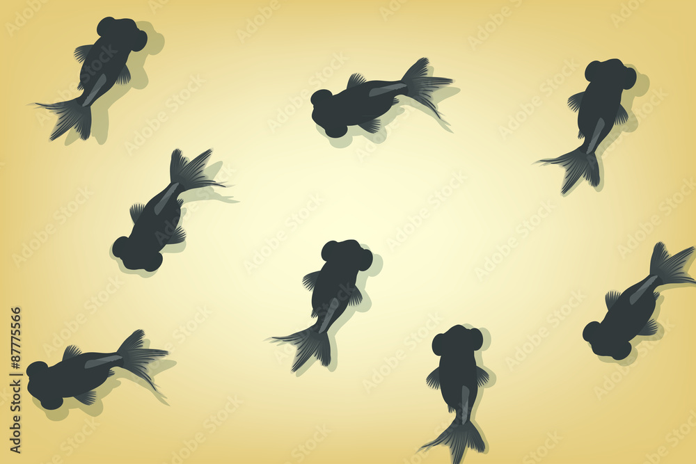 black fish vector Stock Vector | Adobe Stock
