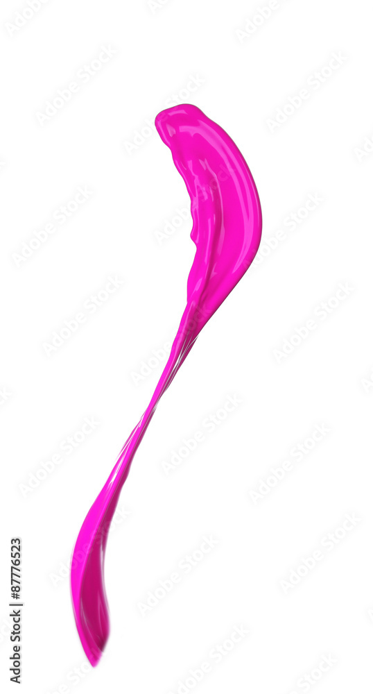 Paint splashing isolated on white Paint splashing isolated on white