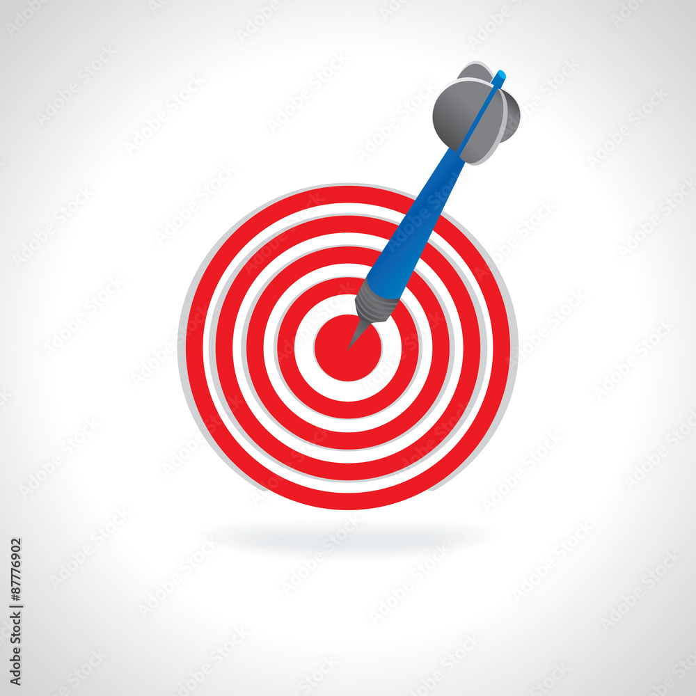 target to aim concept vector illustration 