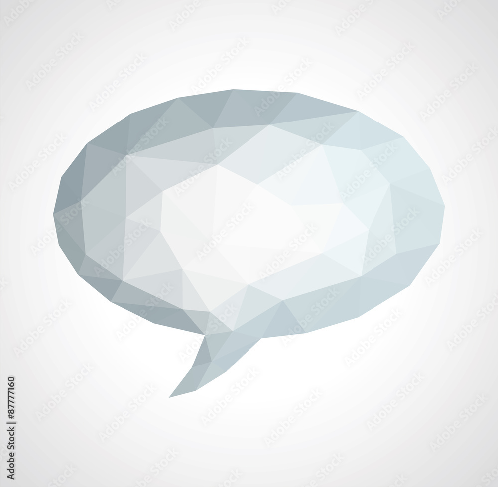 low poly polygon cloud phrase thought empty low poly polygon cloud phrase thought empty