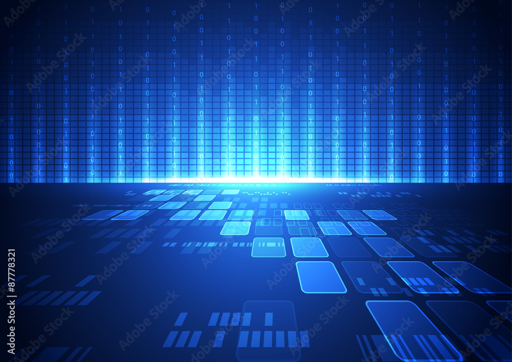 abstract vector hi speed internet technology background illustration