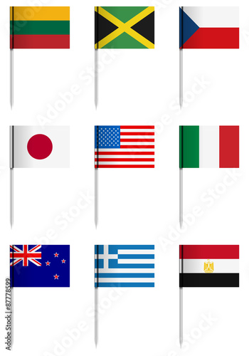 National flag set Free Download National flag set - GFXLoad