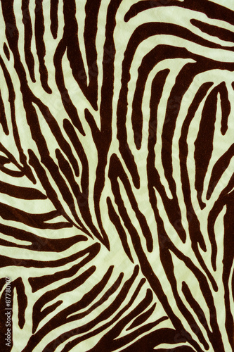 Texture fabric of Zebra for background