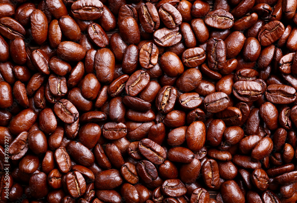 Obraz premium Coffee beans background