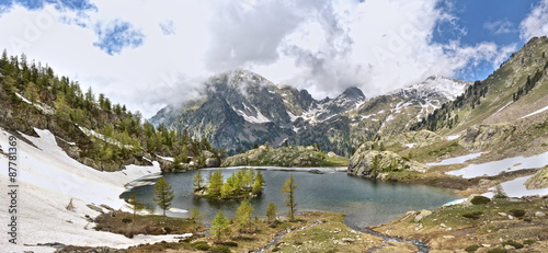 circuit trécolpas National Park of Mercantour, department the Maritime Alps, France