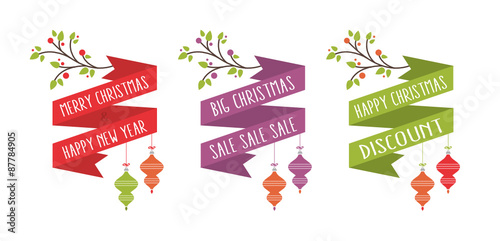 Three Christmas Ribbons