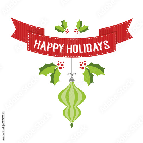 Happy Holiday Ribbon