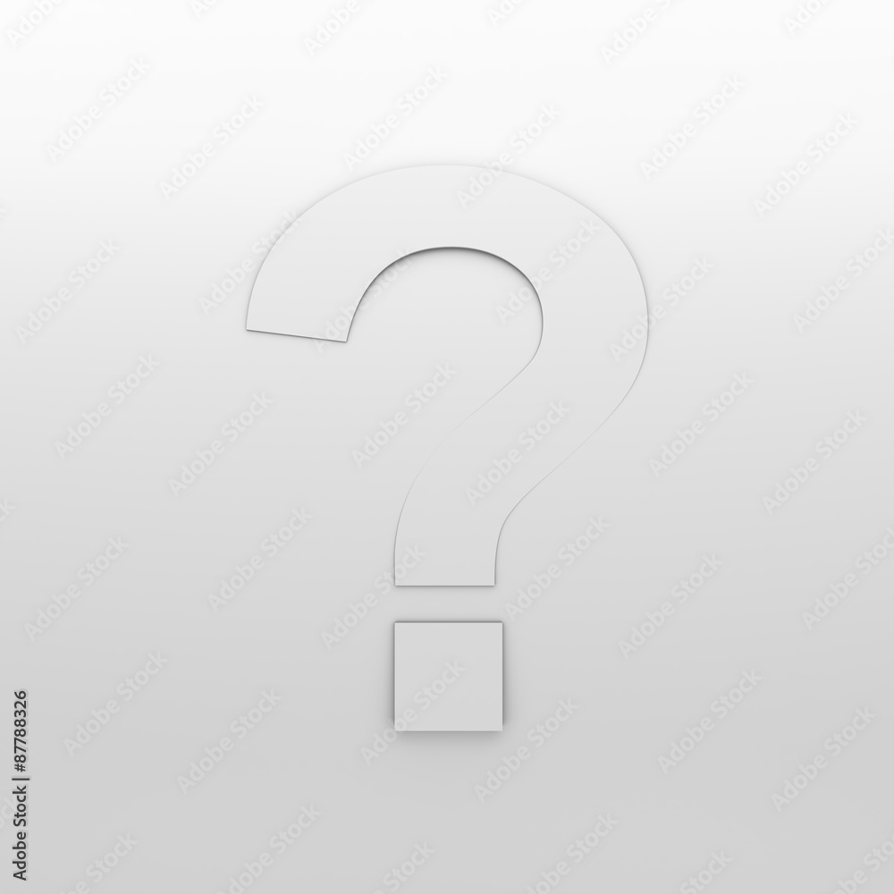 Question mark backdrop