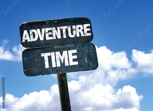 Adventure Time sign with sky background #87788594