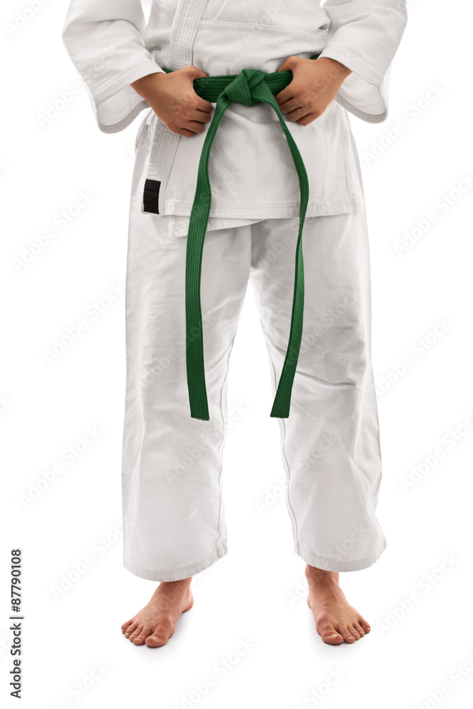 Girl wearing a kimono uniform Girl wearing a kimono uniform