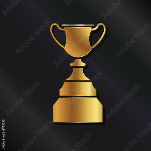 Gold trophy logo