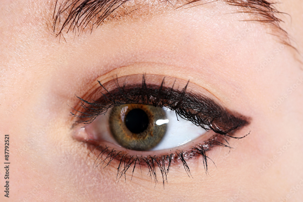 Naklejka premium Human eye close up